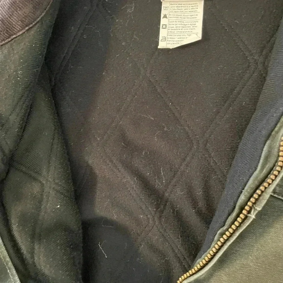 Vintage Carhartt J14 MOS Green Santa Fe Canvas Quilt Lined Jacket Size XXL - Picture 10 of 12